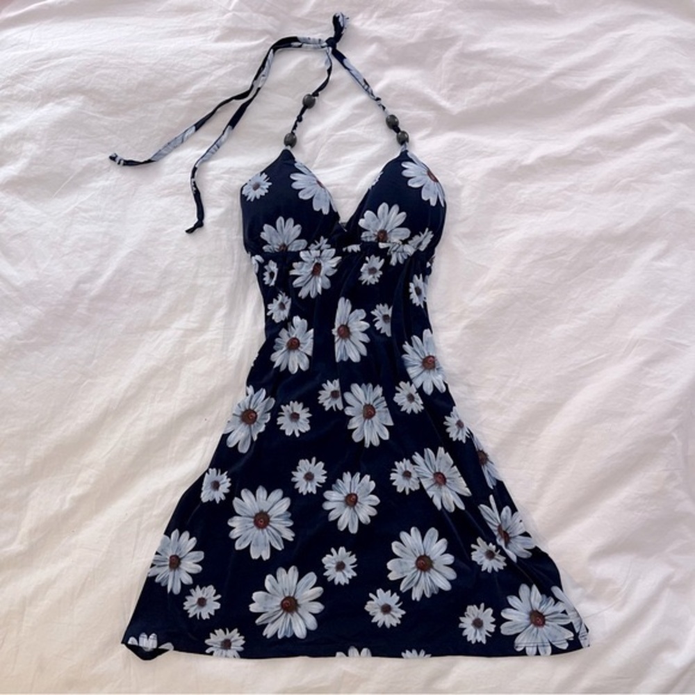 Blue Daisy Floral Halter Sundress 💙 Size Small | NWOT Spring & Summer Style